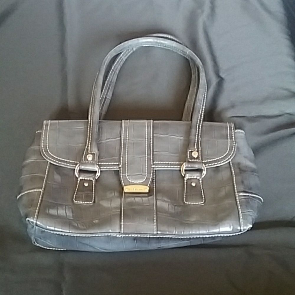 Liz Claiborne vintage bag grayish blue